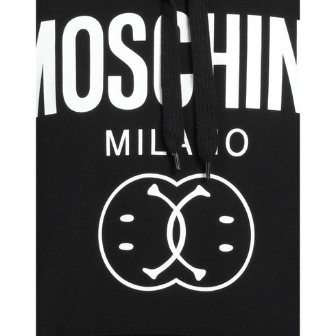 Moschino Double Smiley Black Hoodie 222ZRJ17109028 1555
